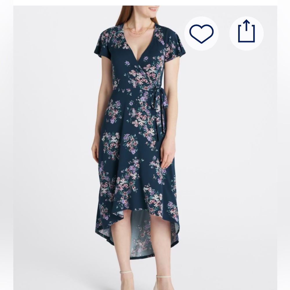 Brushed fit high low Dress